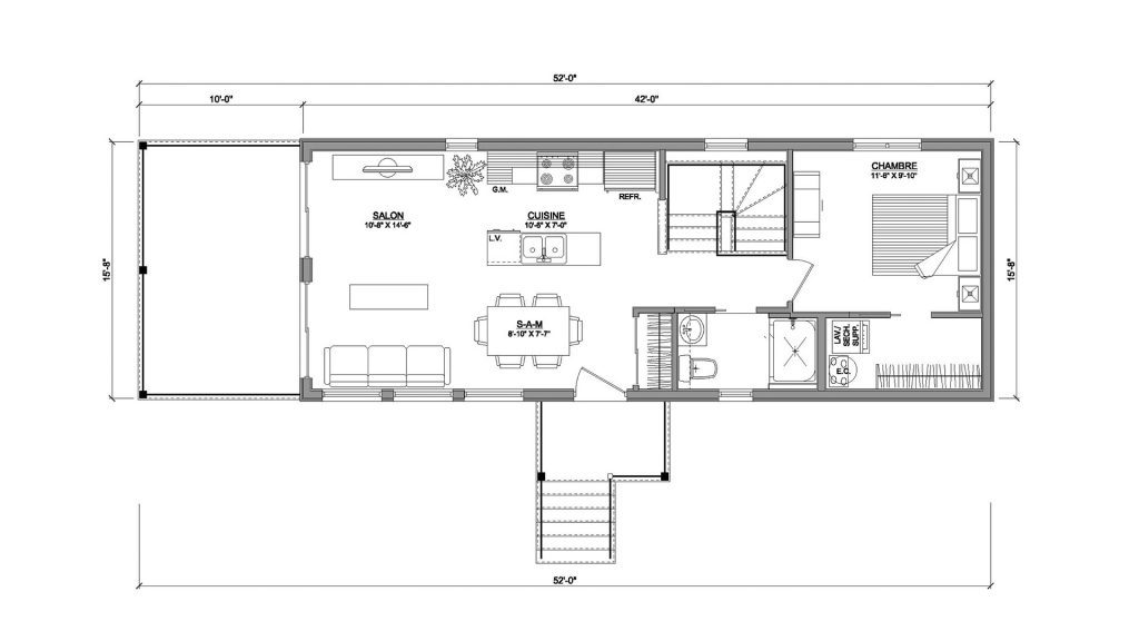 confort design plan plancher modulaire 16x42